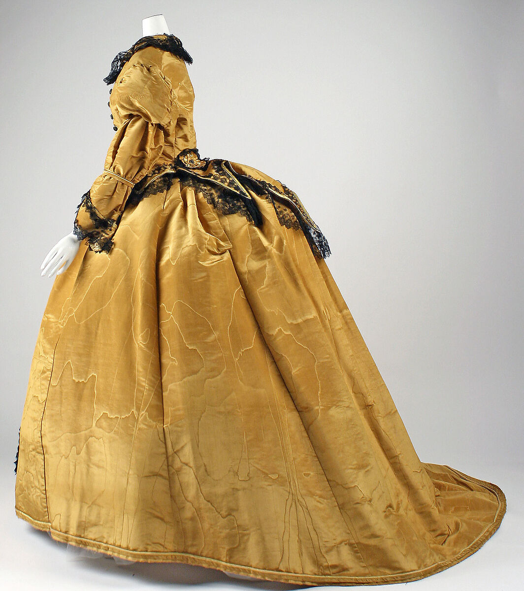 Dress, silk, American