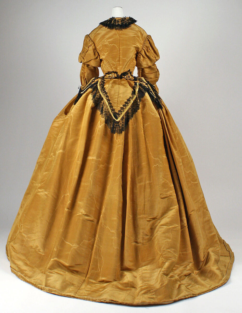 Dress, silk, American