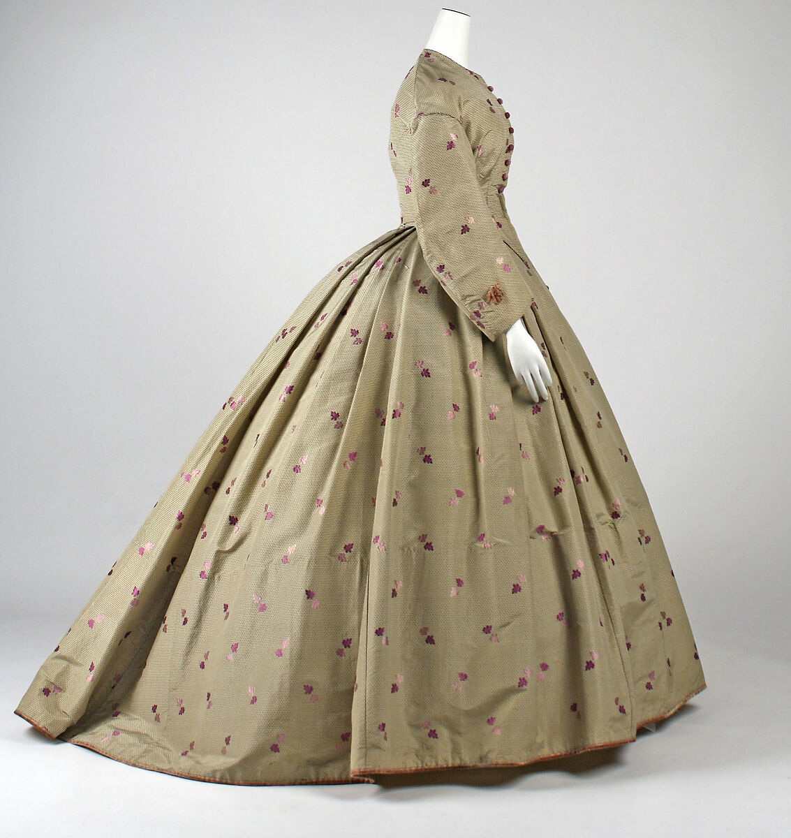 Dress, silk, American