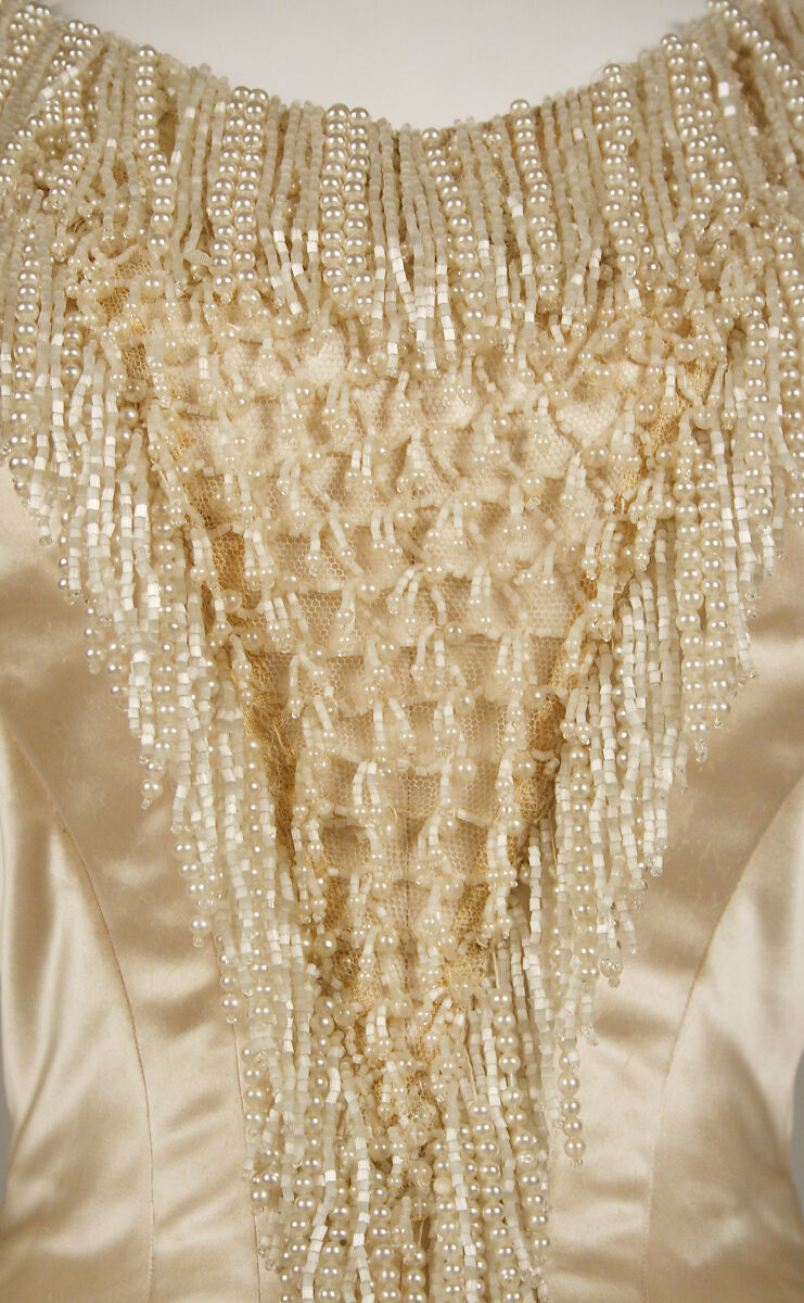 Evening dress, silk, American