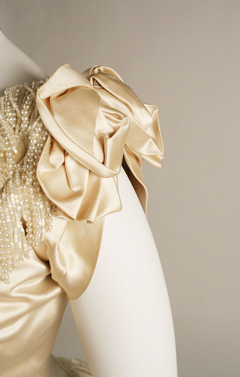 Evening dress, silk, American