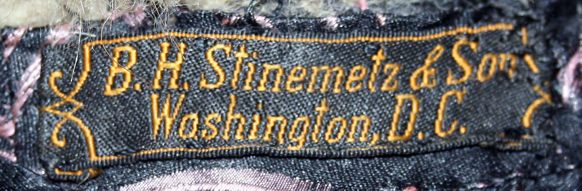 Mantle, silk, fur, jet, American