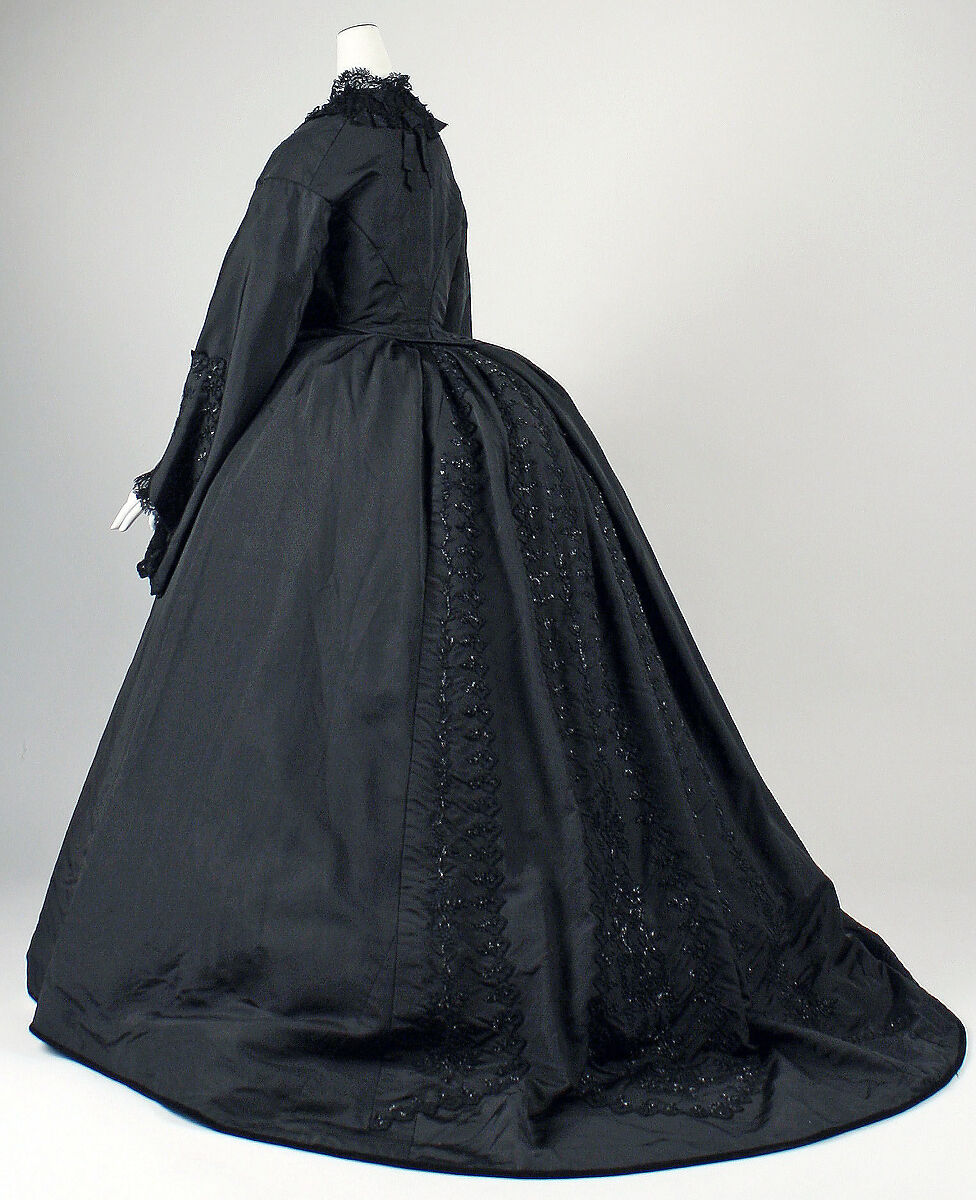 Dress, silk, probably American
