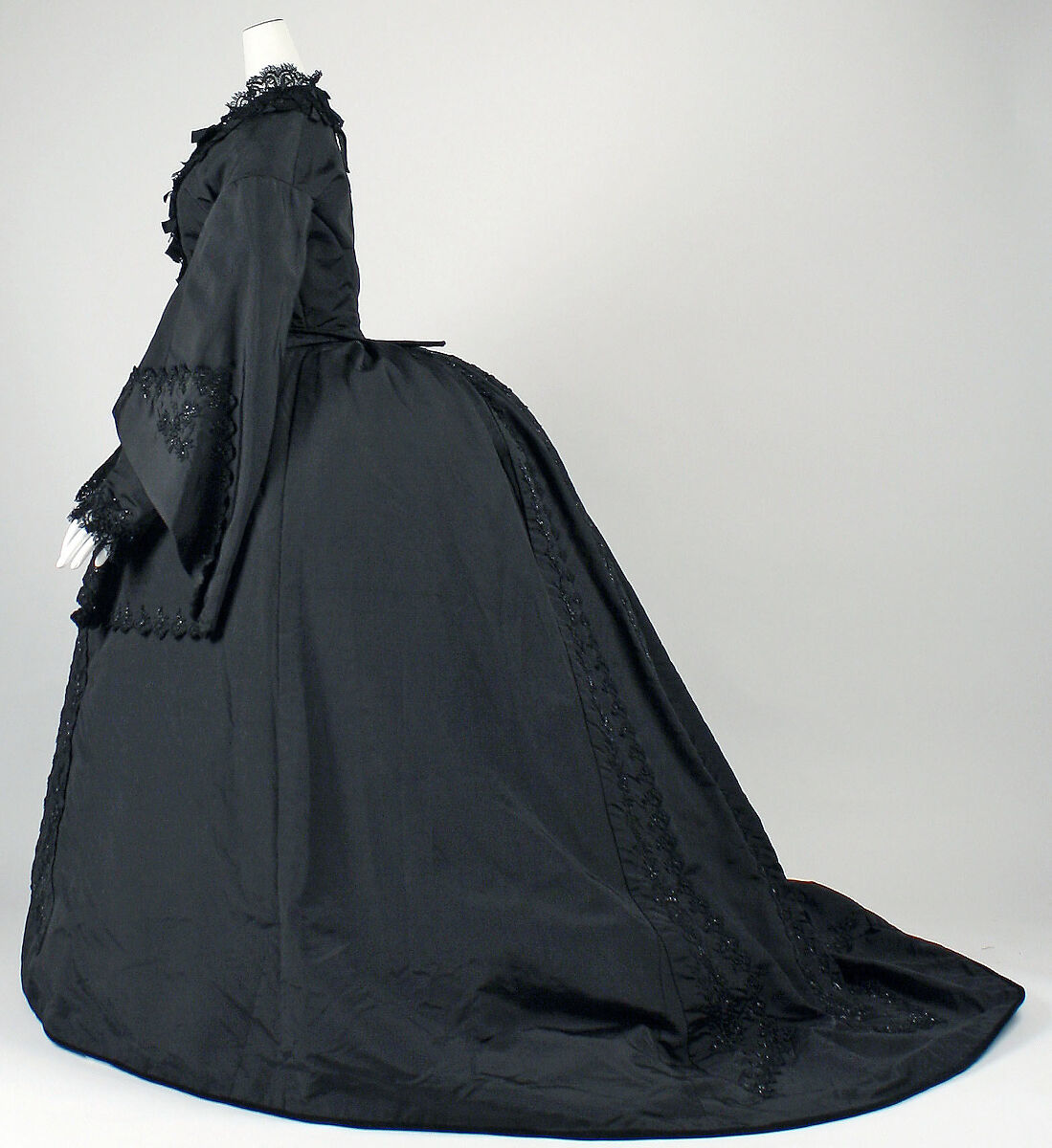 Dress, silk, probably American