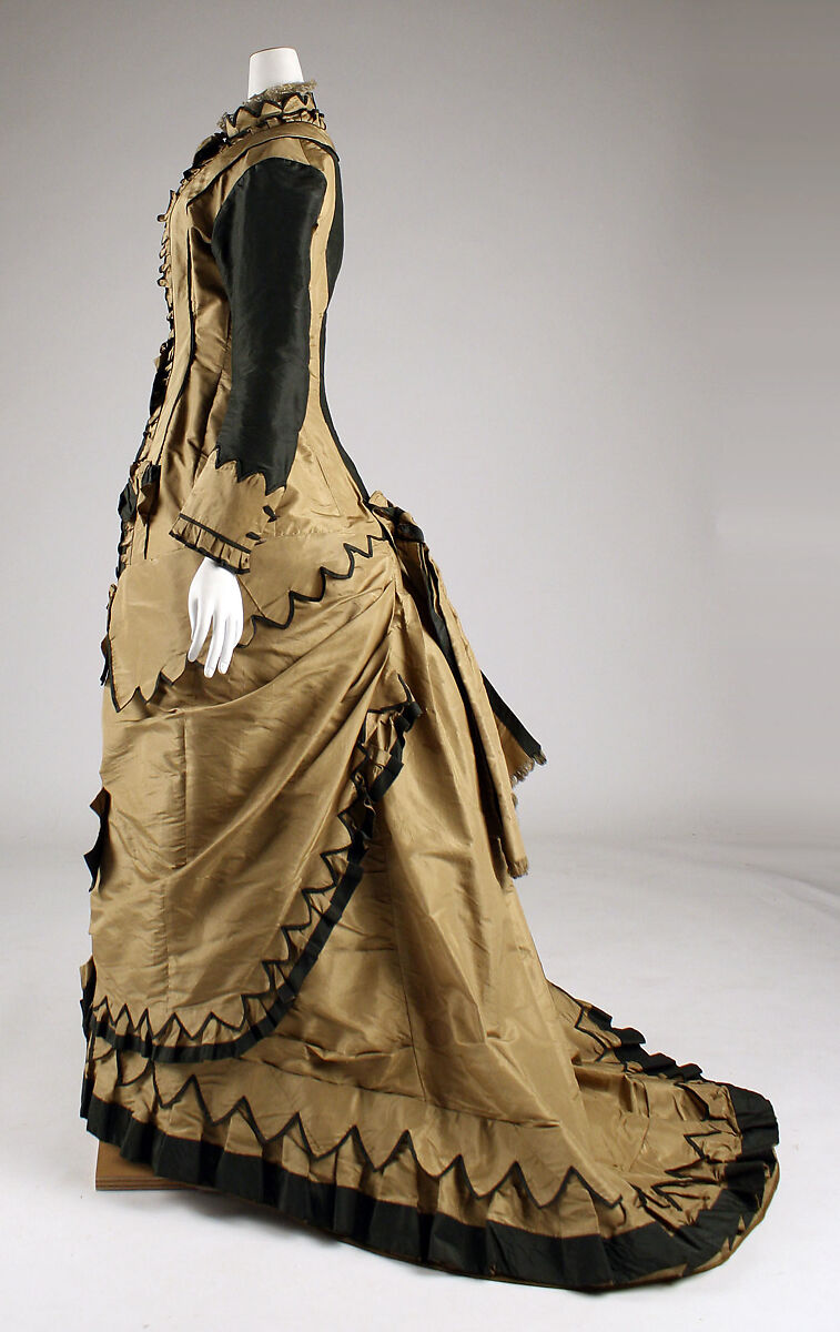 Dress, silk, American