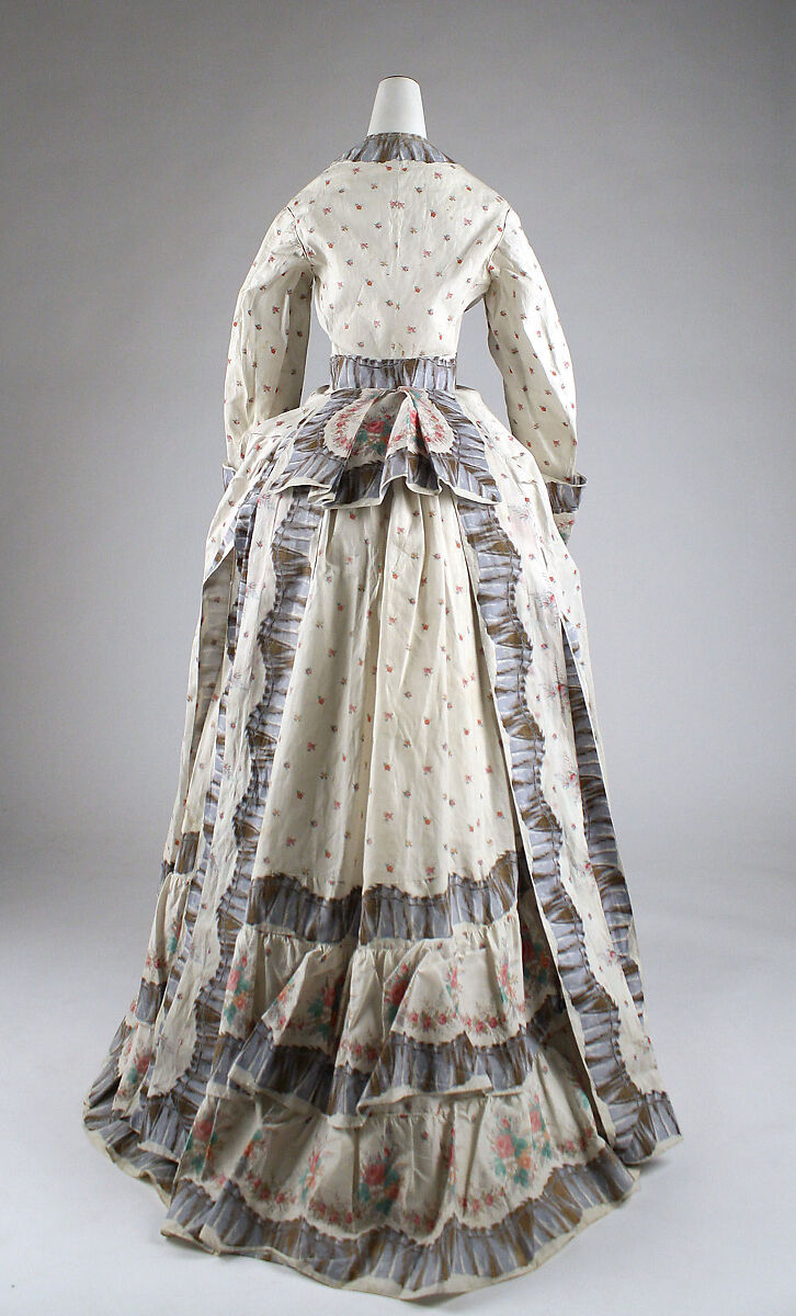 Morning dress, cotton, American