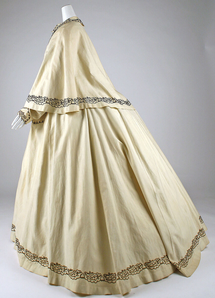 Morning dress, cotton, American
