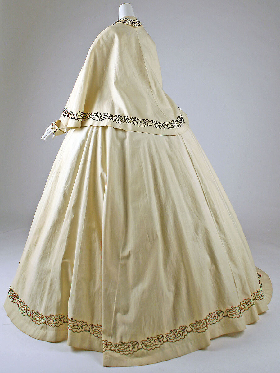 Morning dress, cotton, American