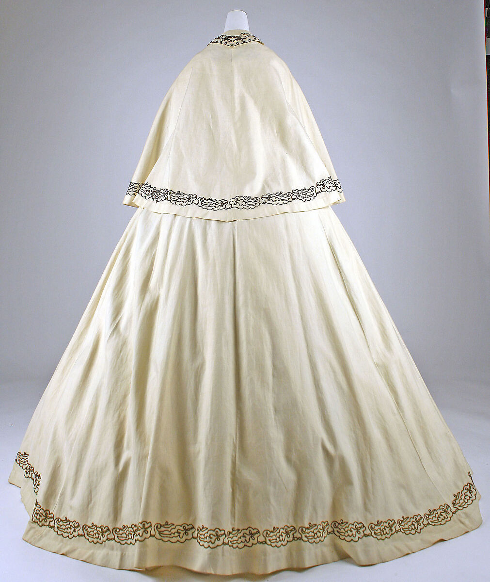 Morning dress, cotton, American