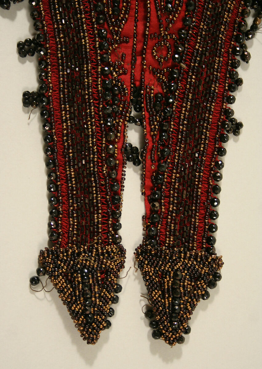 Cape, silk, glass, metallic, probably American