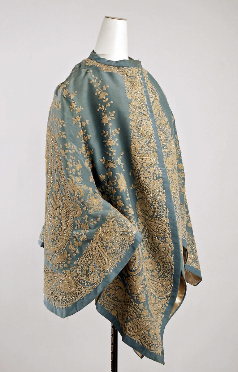 Mantle, silk, probably French 