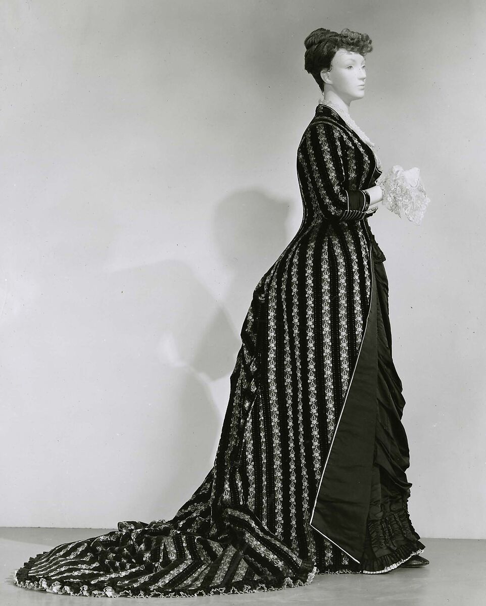 Afternoon dress, silk, French