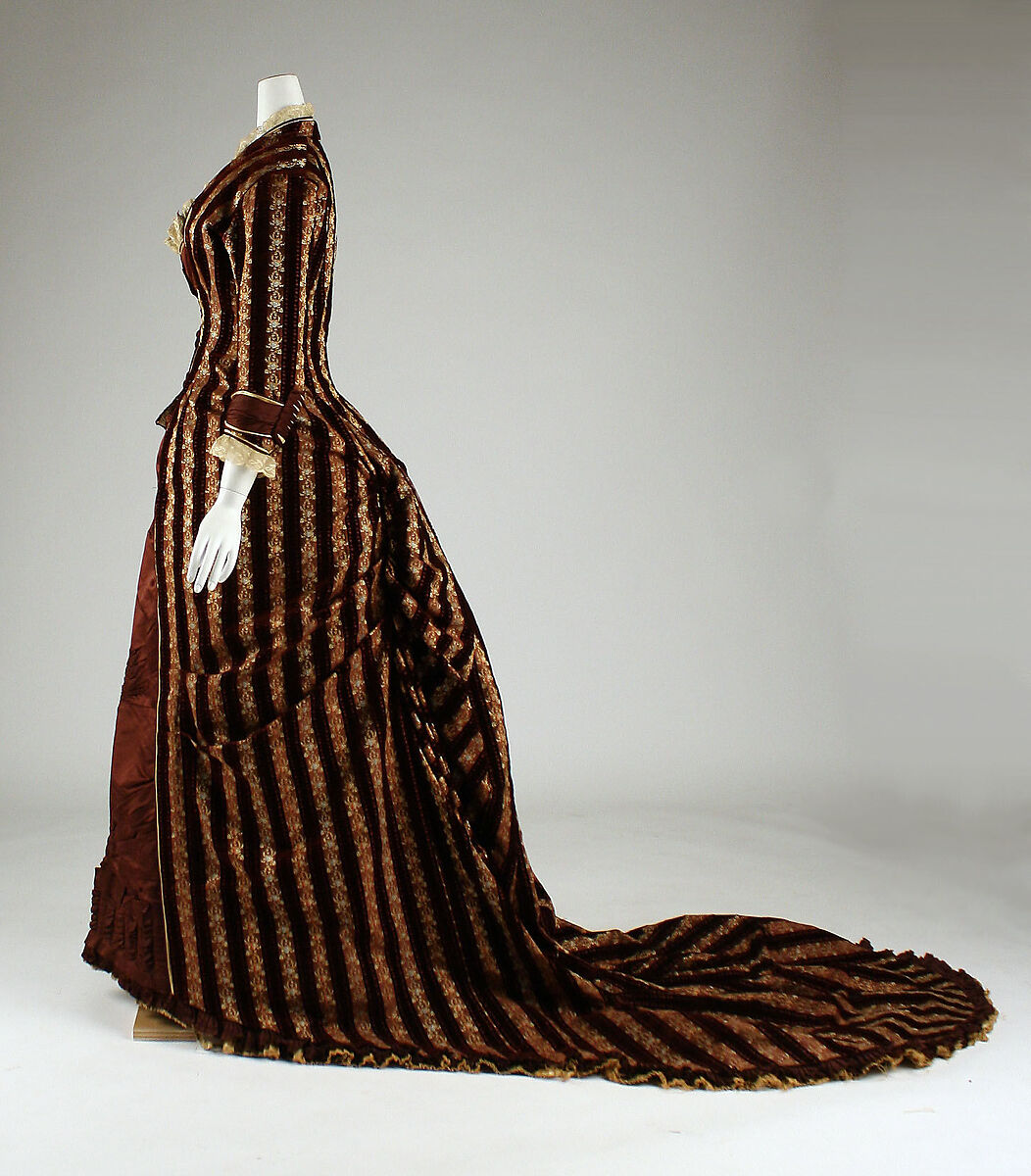 Afternoon dress, silk, French