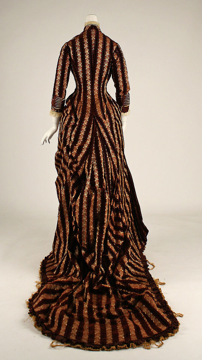 Afternoon dress, silk, French