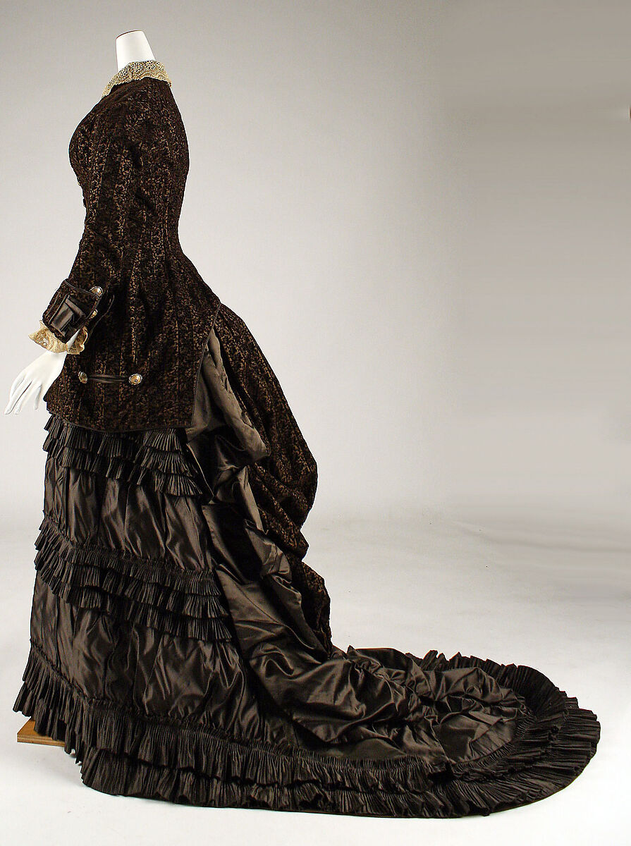 Wedding dress, silk, French