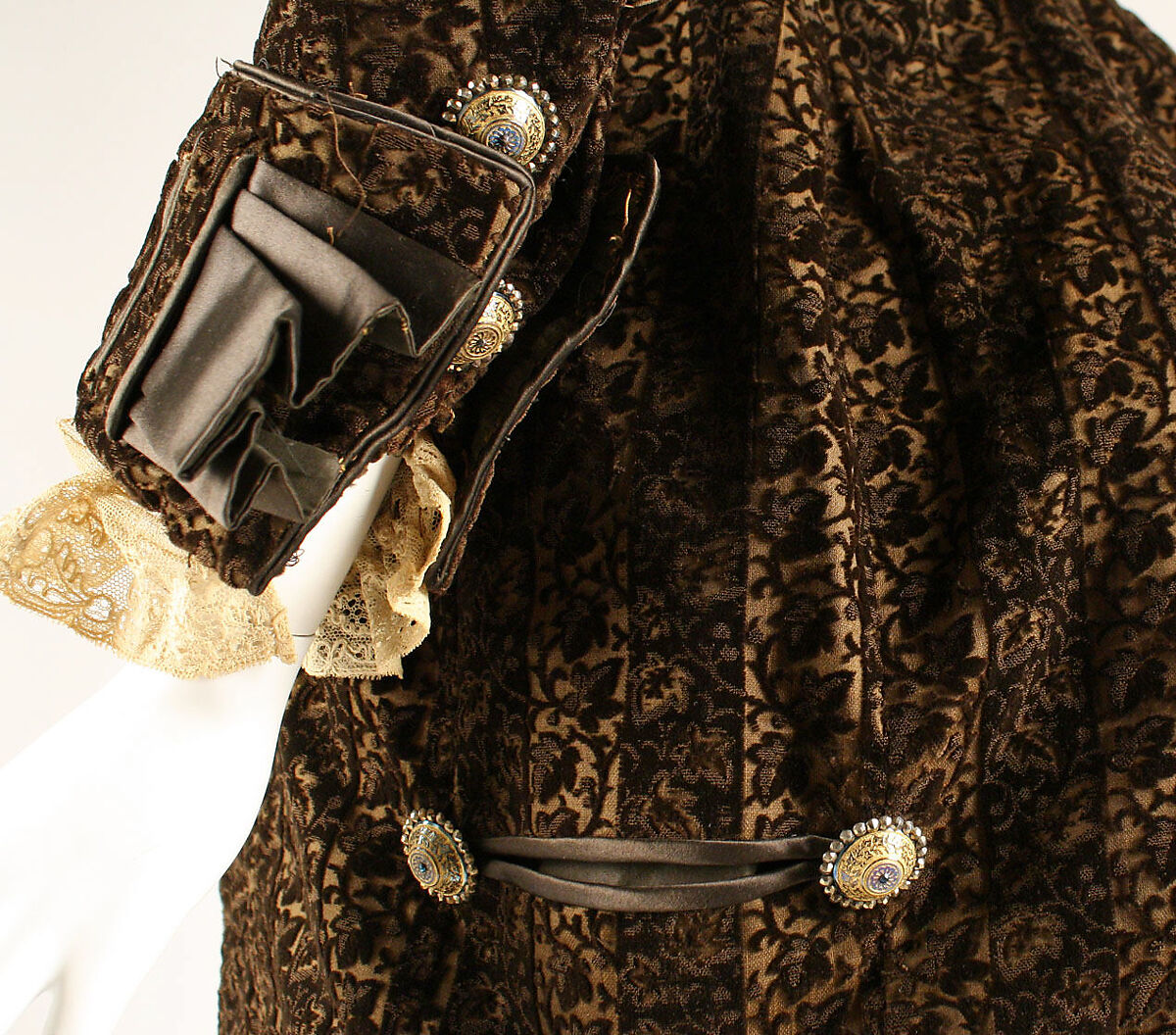 Wedding dress, silk, French