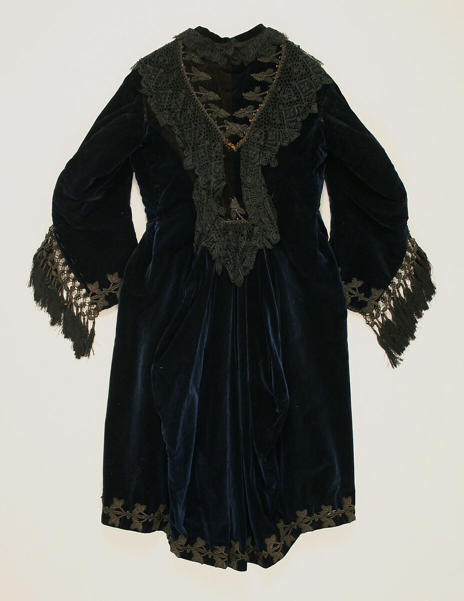 Robe à la Polonaise, silk, American