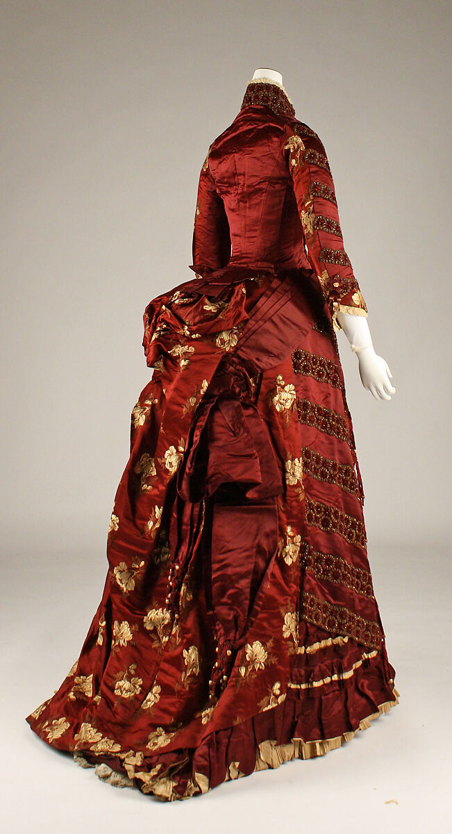 Ensemble, silk, glass beads, French