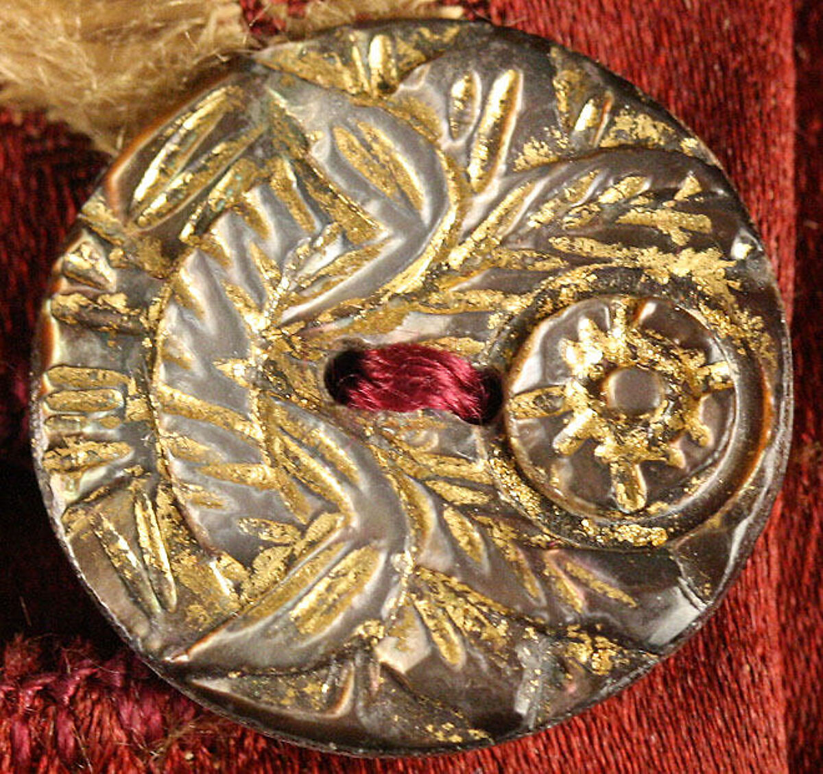 Ensemble, silk, glass beads, French