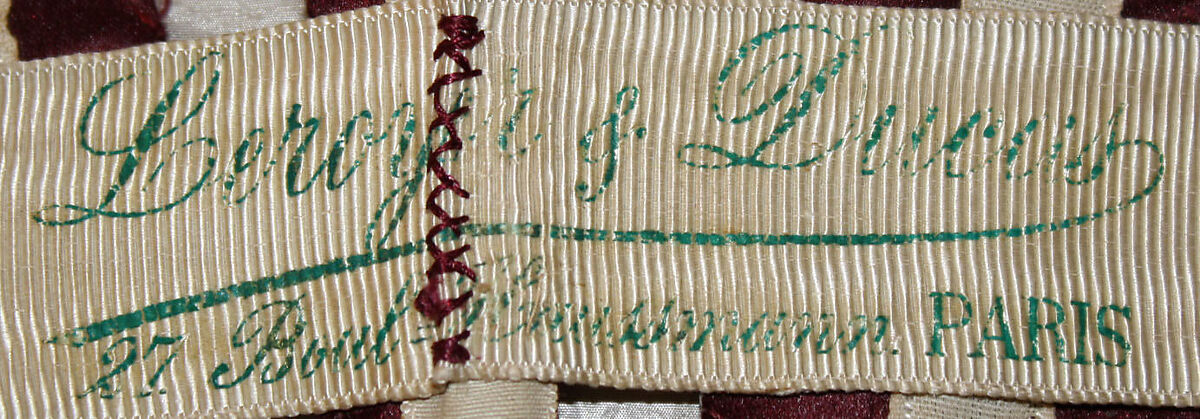 Ensemble, silk, glass beads, French