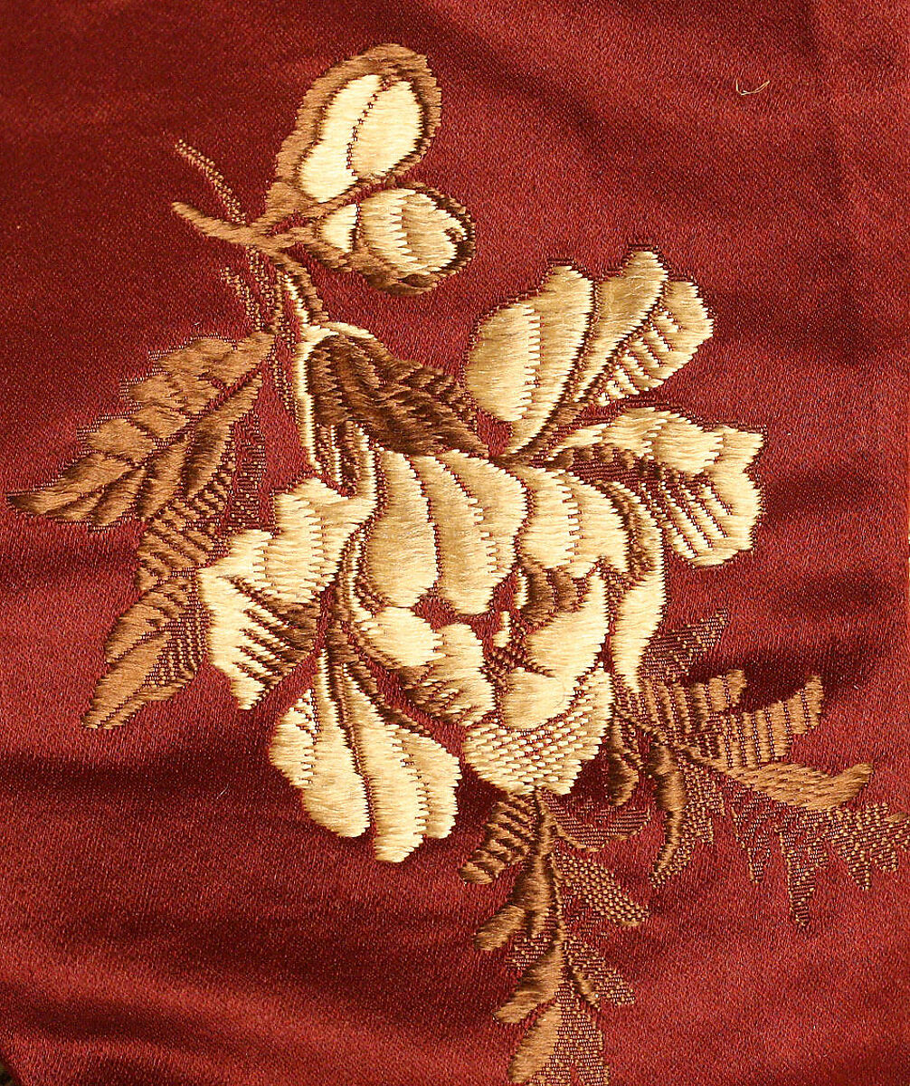 Ensemble, silk, glass beads, French