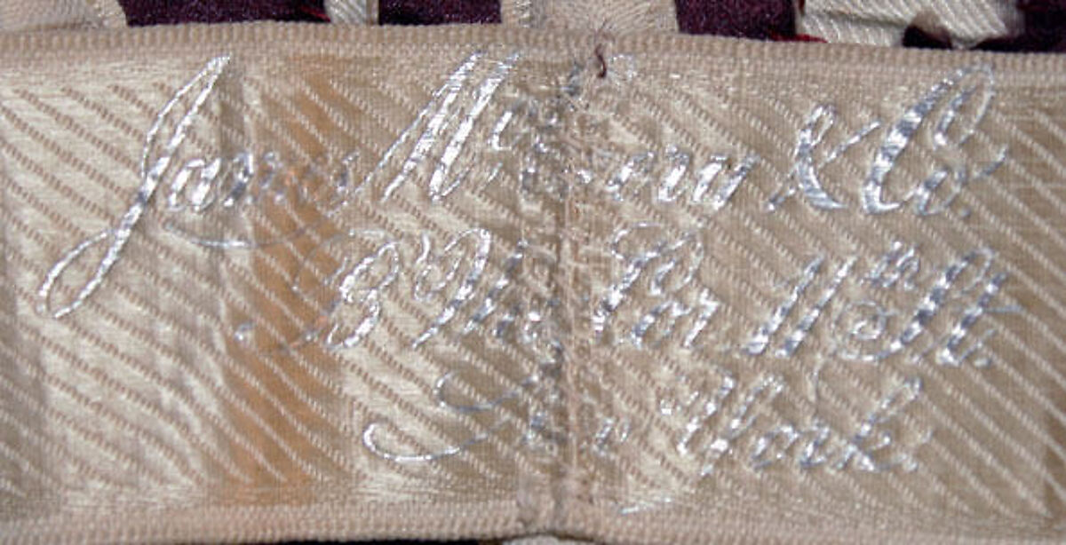 Ensemble, silk, glass beads, French