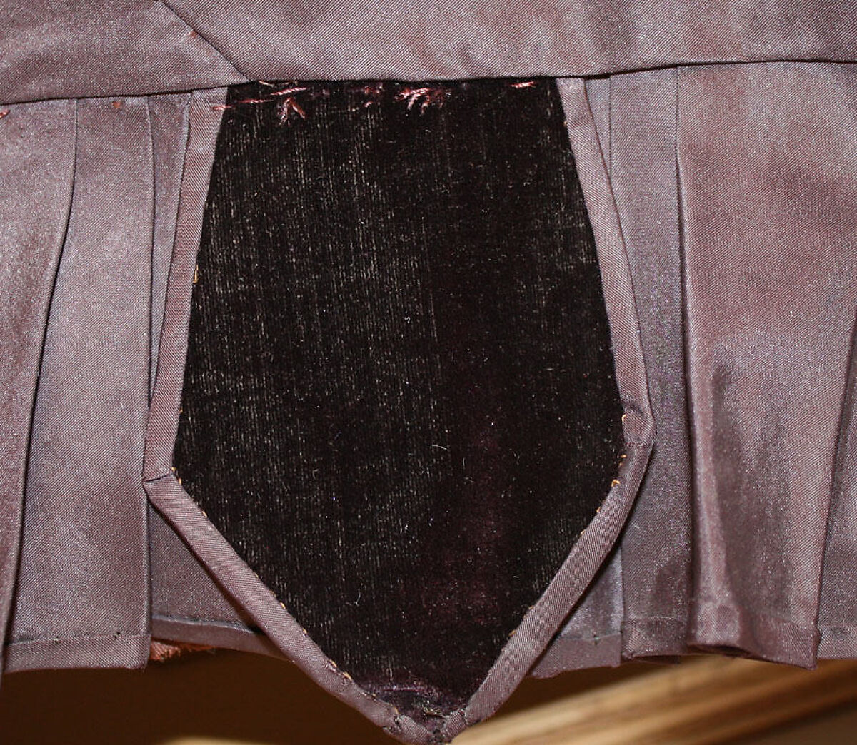 Walking dress, silk, cotton, American