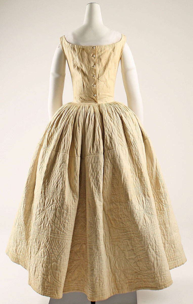 Petticoat, cotton, probably American