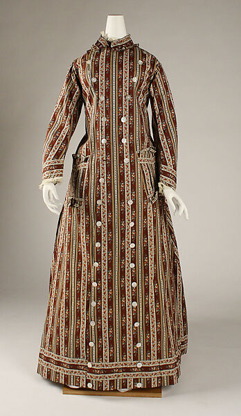 Dressing gown, cotton, American 