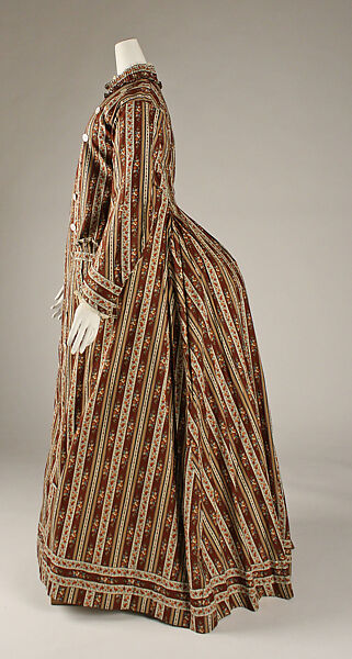 Dressing gown, cotton, American