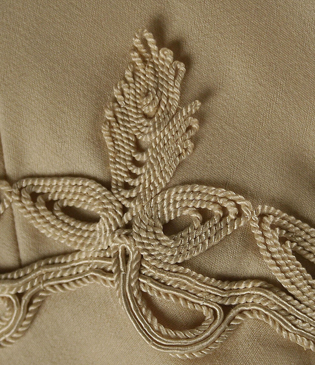 Wedding cape, wool, silk, probably French