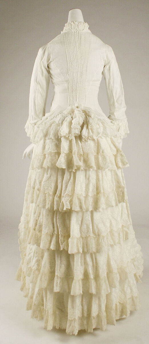 Morning dress, cotton, American
