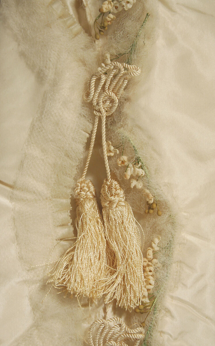 Wedding ensemble, silk, American