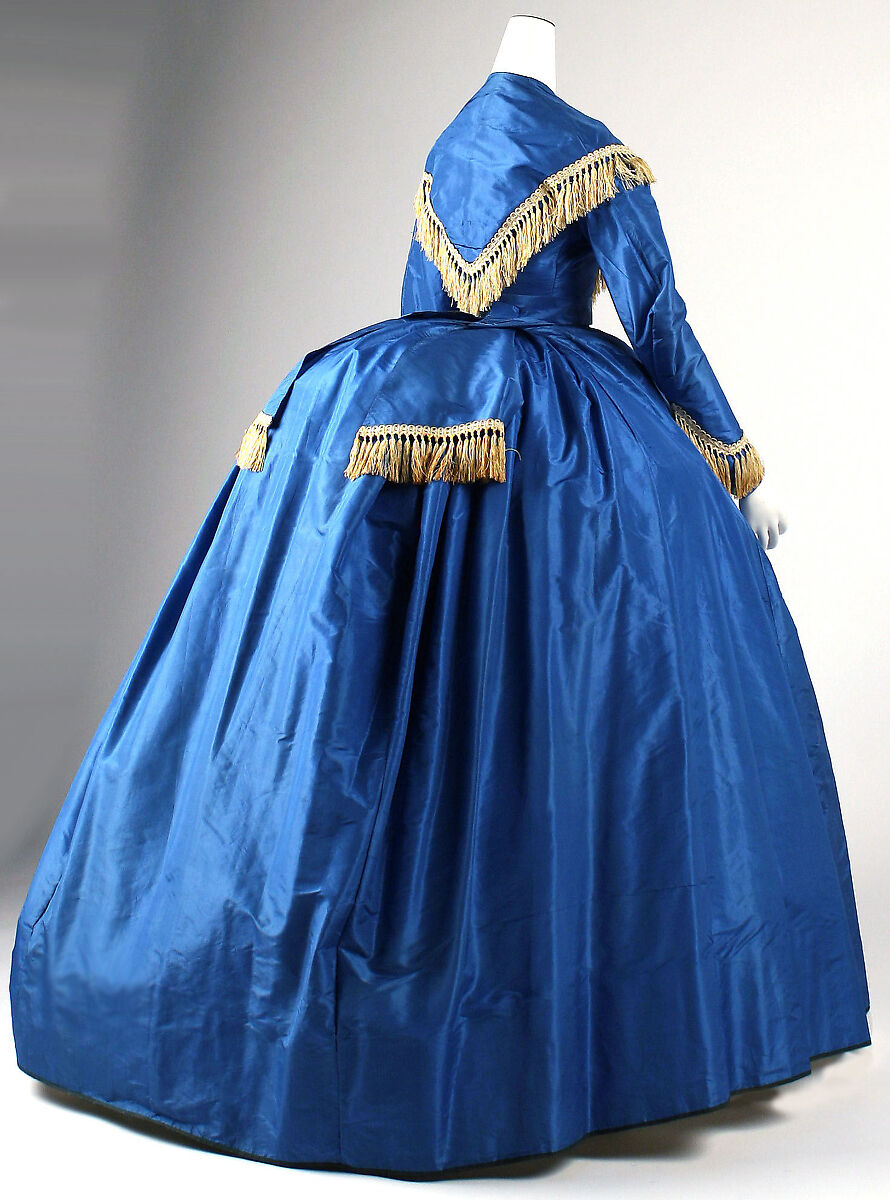 Wedding dress, silk, American