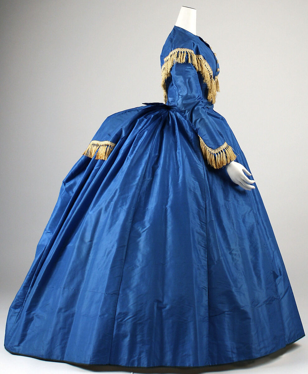 Wedding dress, silk, American