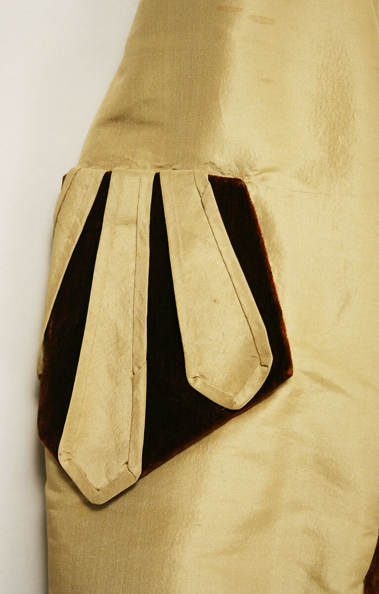 Dress, silk, cotton, American