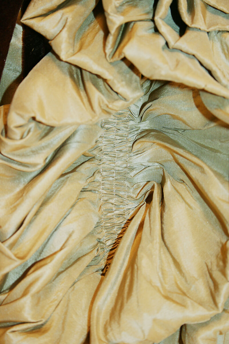 Dress, silk, cotton, American