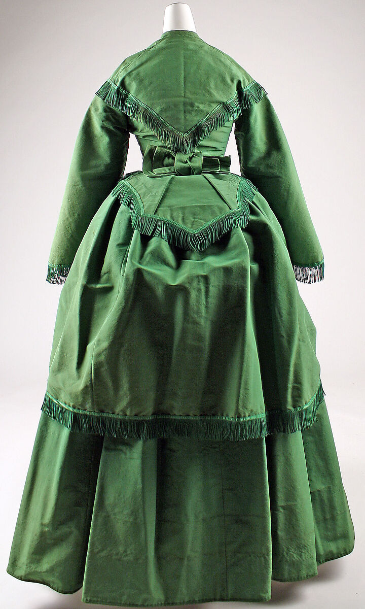 Ensemble, silk, wool, American