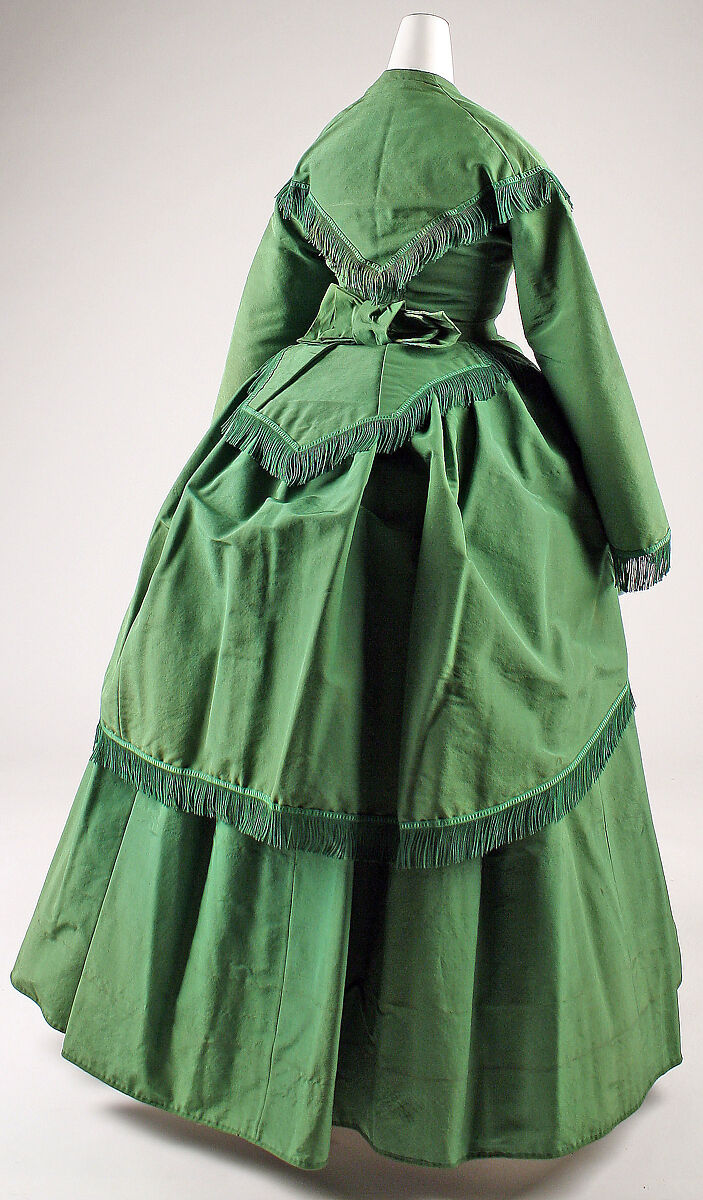Ensemble, silk, wool, American