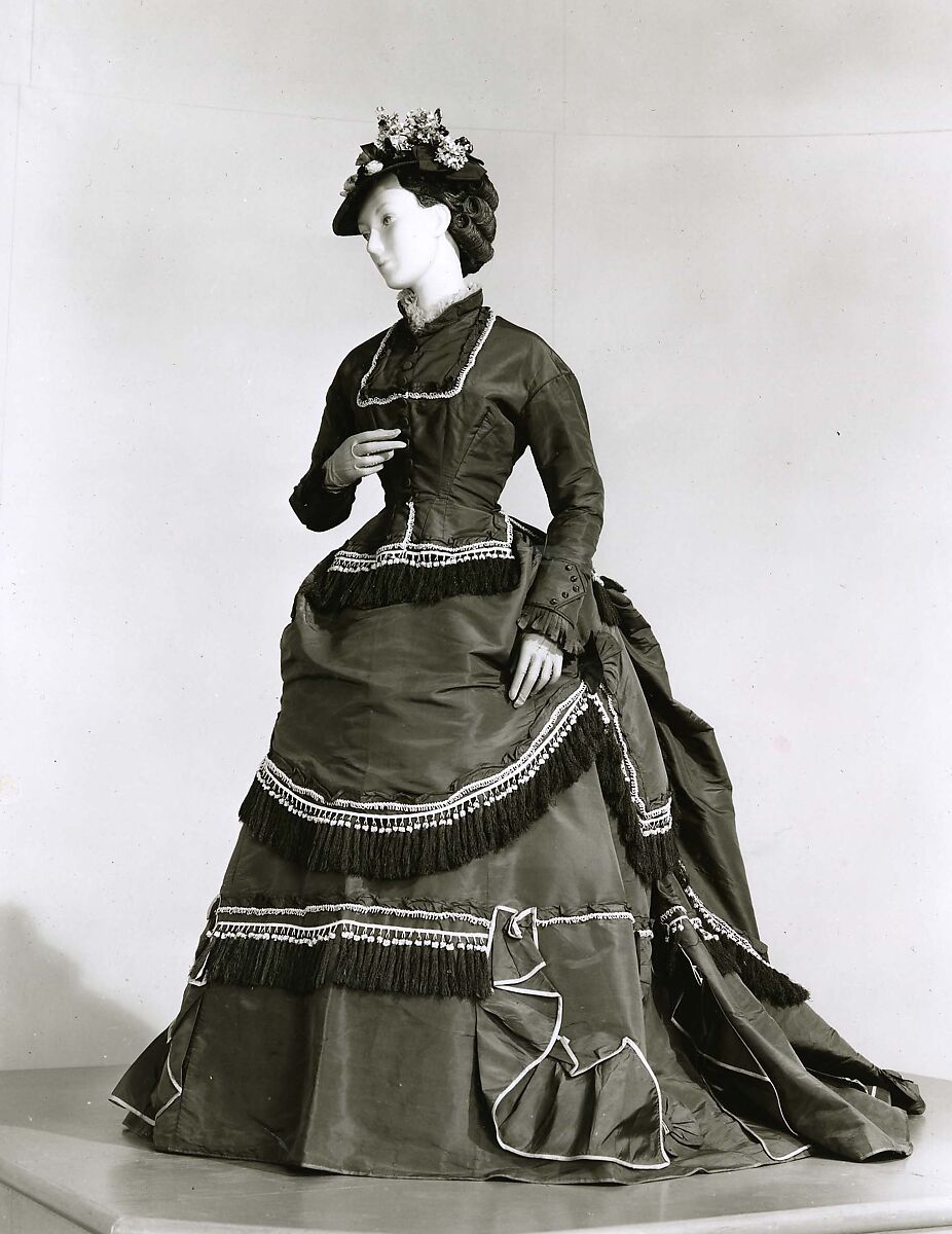 Dress, silk, American