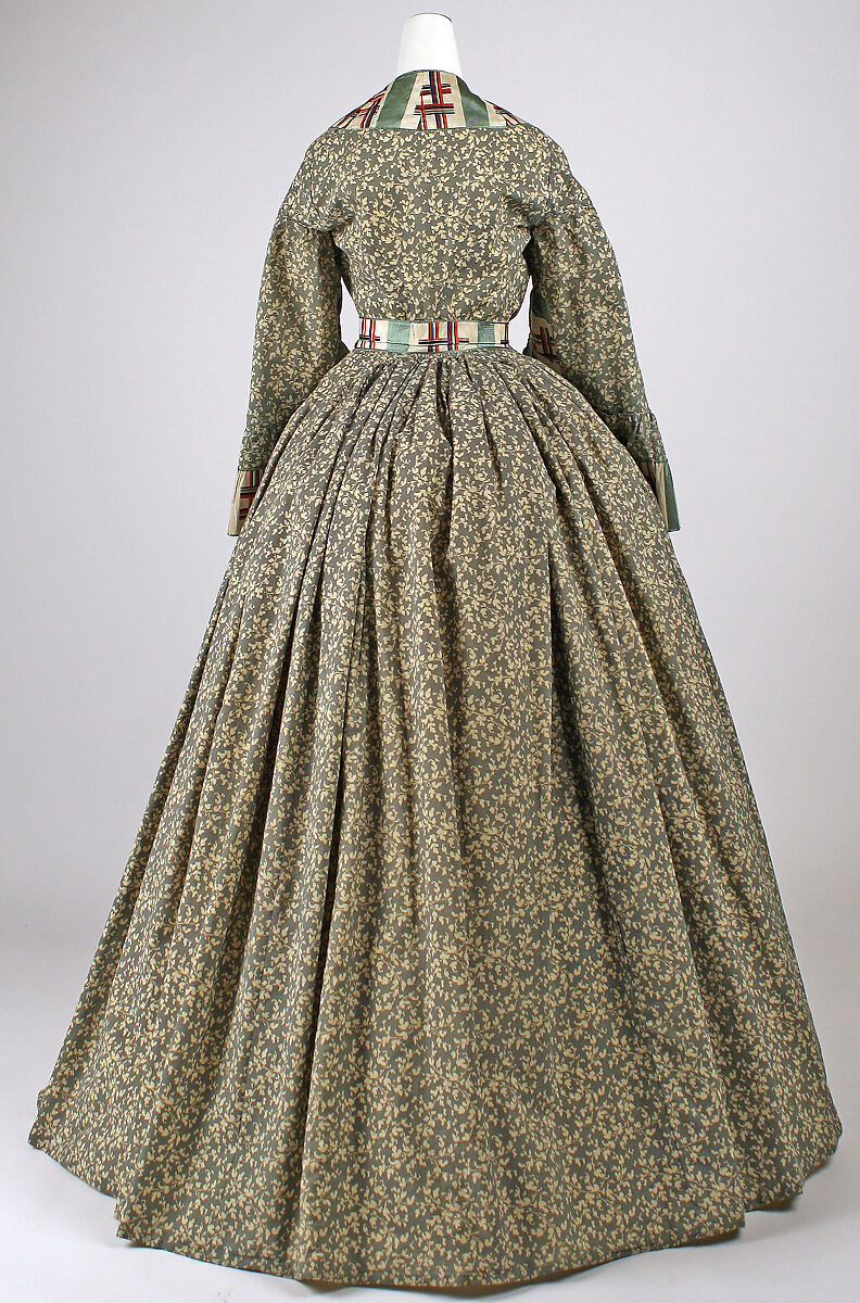 Dressing gown, cotton, silk, American