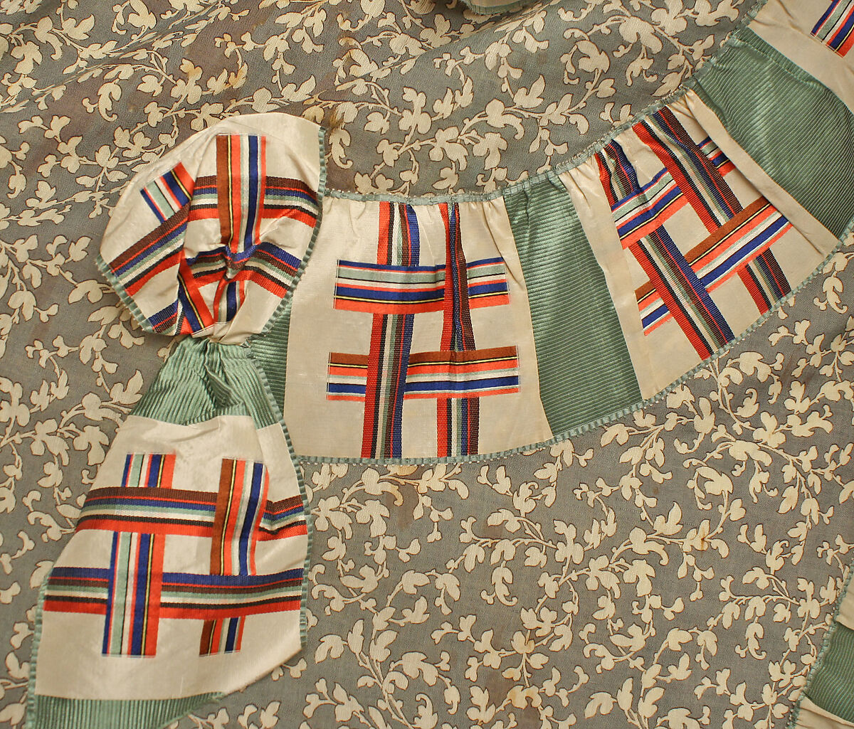 Dressing gown, cotton, silk, American