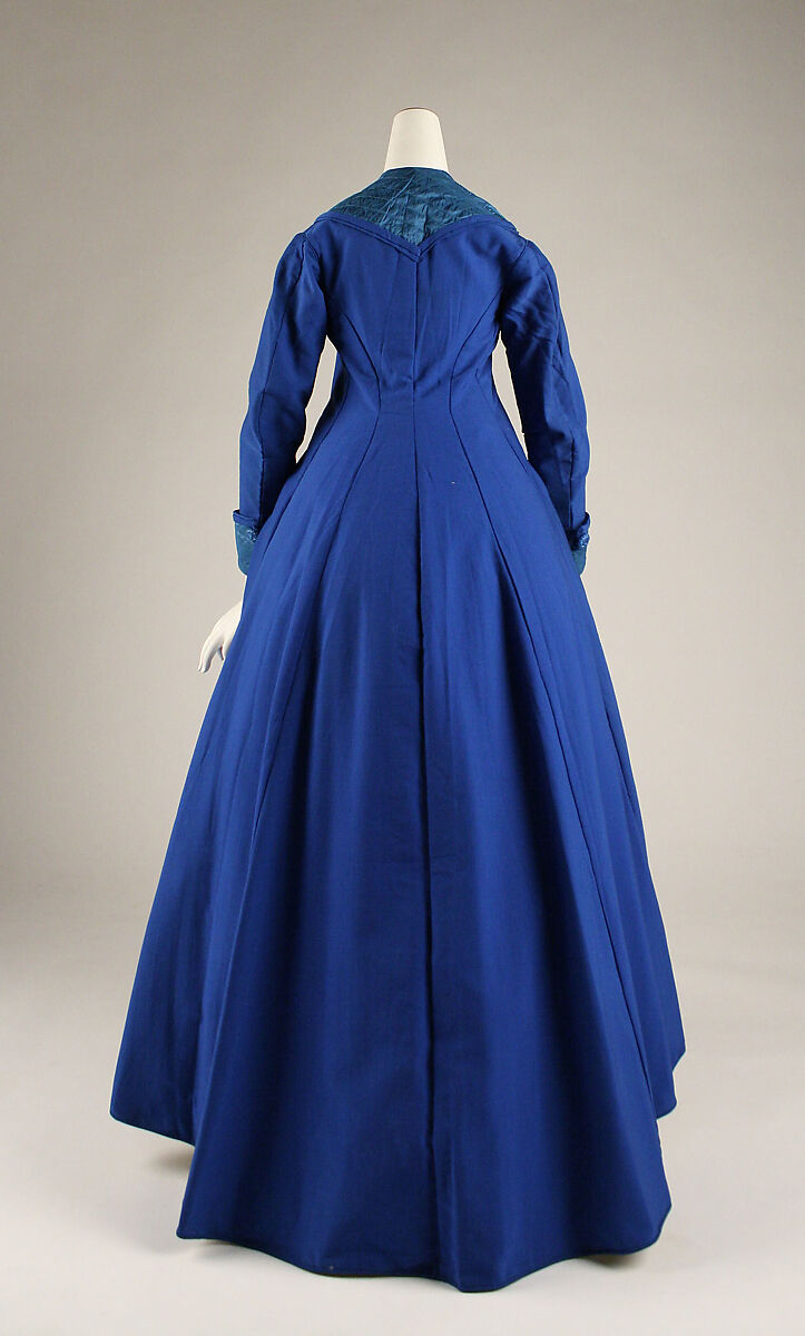 Dressing gown, silk, wool, cotton, American