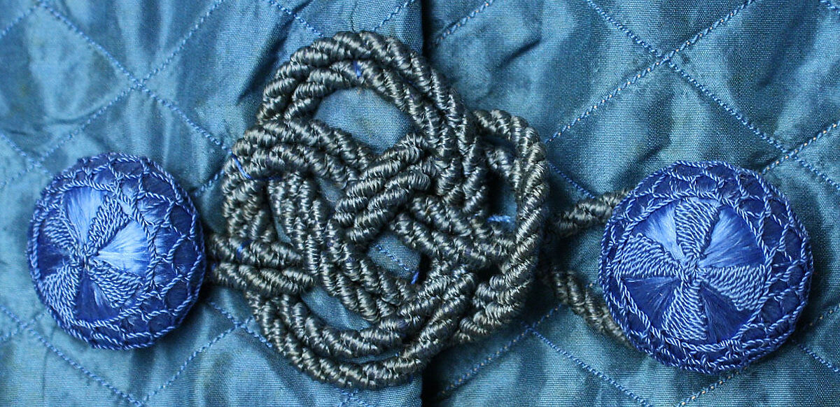 Dressing gown, silk, wool, cotton, American