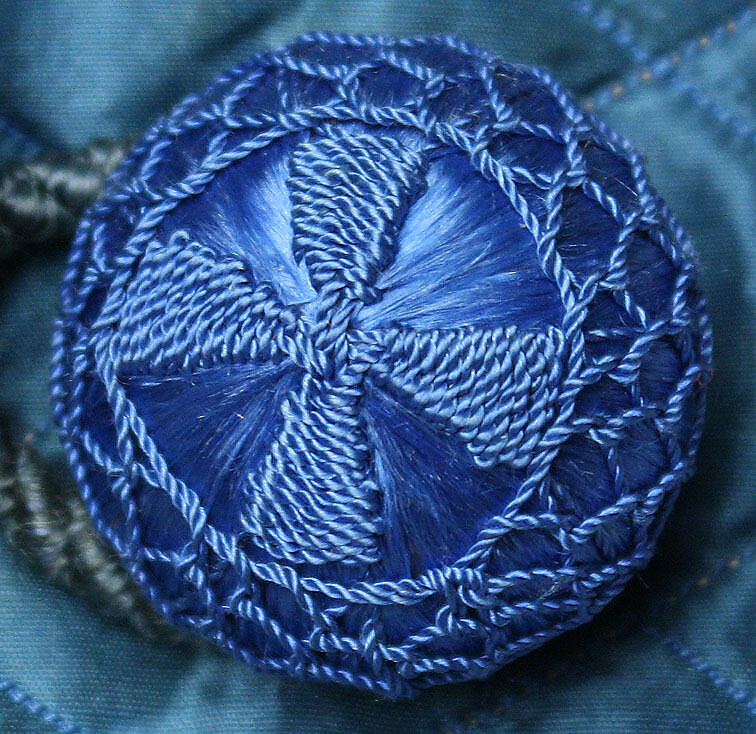 Dressing gown, silk, wool, cotton, American