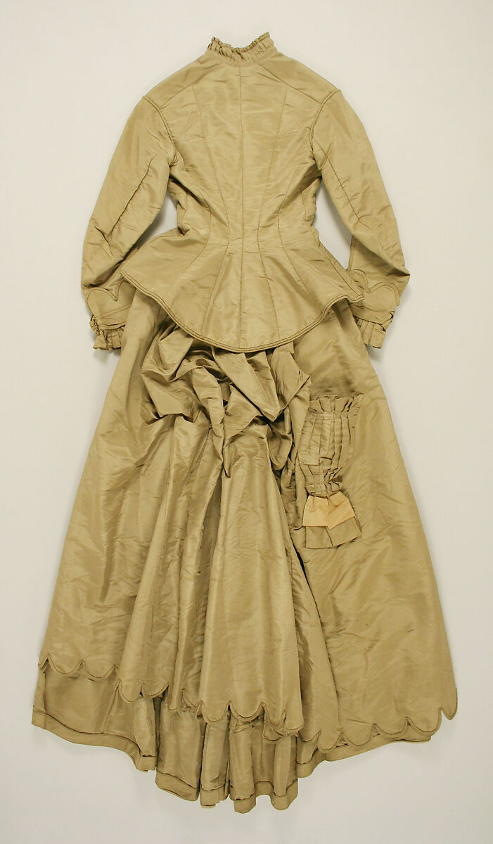 Wedding dress, silk, American