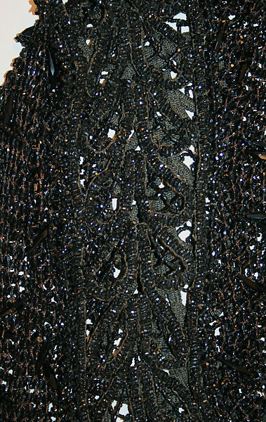 Cape, Lord &amp; Taylor (American, founded 1826), jet, silk, cotton, American