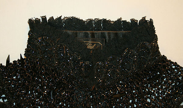 Cape, Lord &amp; Taylor (American, founded 1826), jet, silk, cotton, American