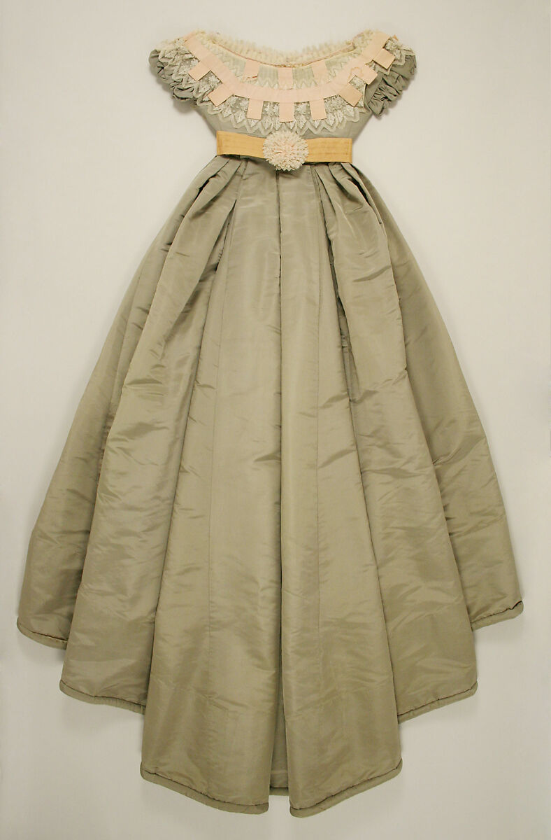 Ensemble, silk, cotton, French