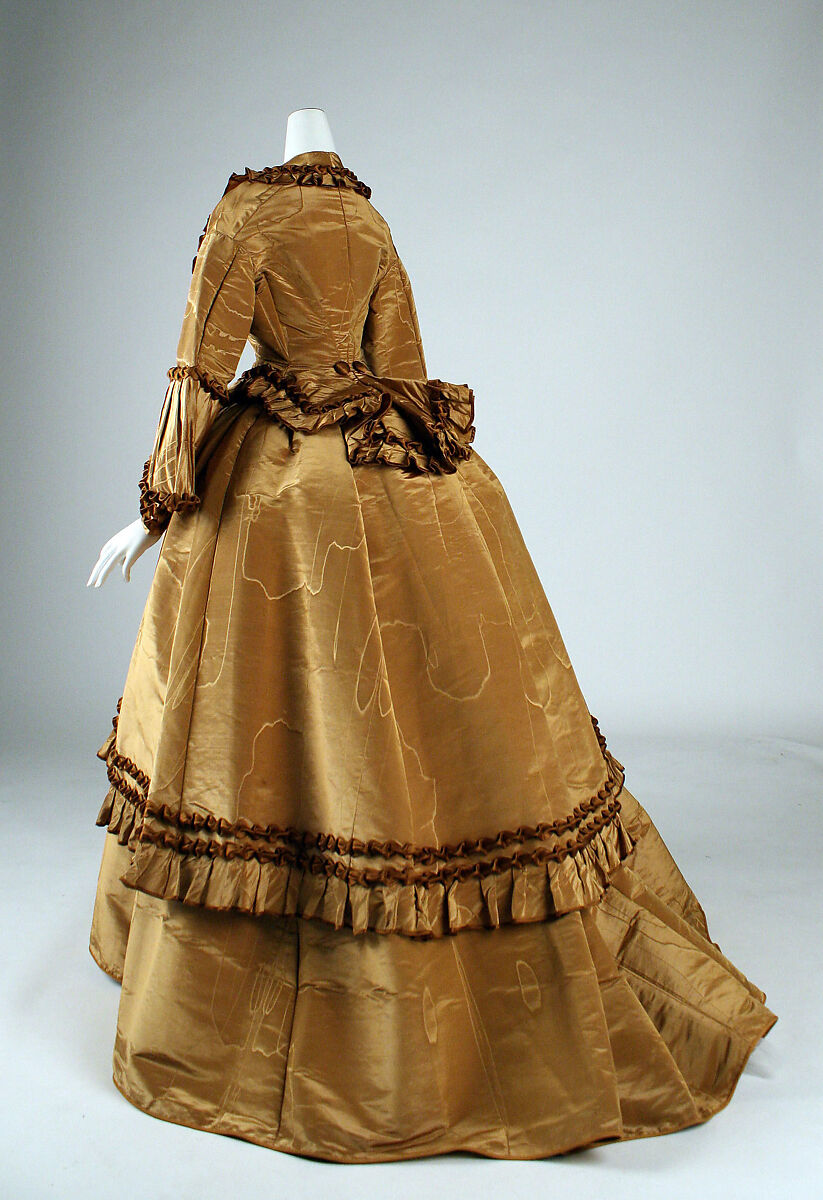 Wedding dress, silk, American